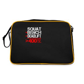 Powerlifting 400 kg Club Member - Retro Bag - black/gold - Back