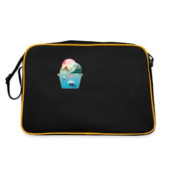 Crème glacée sundae Été Ice Sea Sailing Beach - Sac Retro - noir/or - Dos
