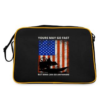 4 juillet American Flag AirboatIng - Sac Retro - noir/or - Dos