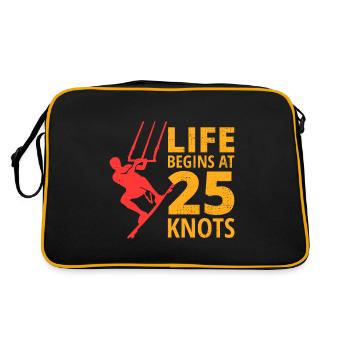 Kitesurf Kiteboard Kiteboarder Kitesurf - Sac Retro - noir/or - Dos