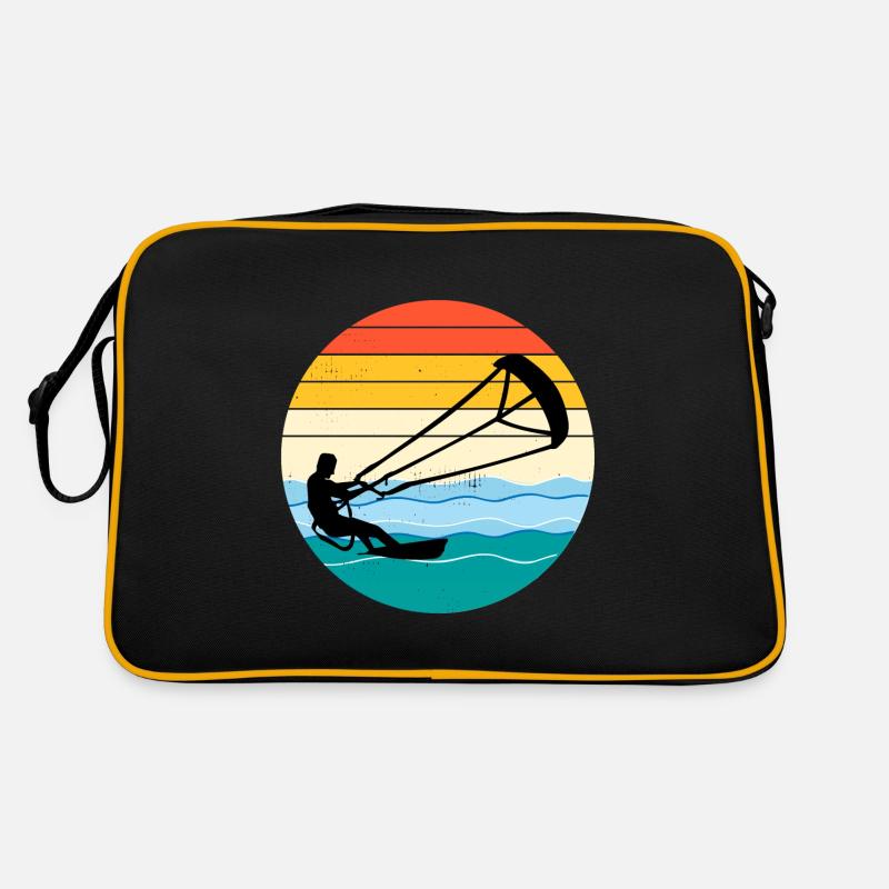 Kitesurfen Kiteboarding Kitesurf Vintage Retro Retro Tasche