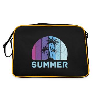 Vacances d’été rétro Palm - Sac Retro - noir/or - Dos