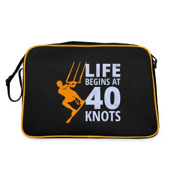 Kitesurf Kiteboard Kiteboarder Kitesurf - Sac Retro - noir/or - Dos