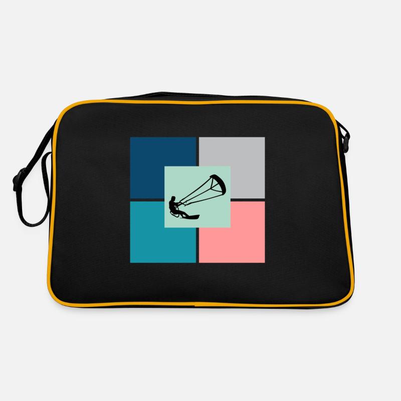 Kitesurfing Kitesurf Kiteboarding Kiteboarder Sac Retro