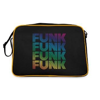 Funk Vintage - Retro Bag - black/gold - Back