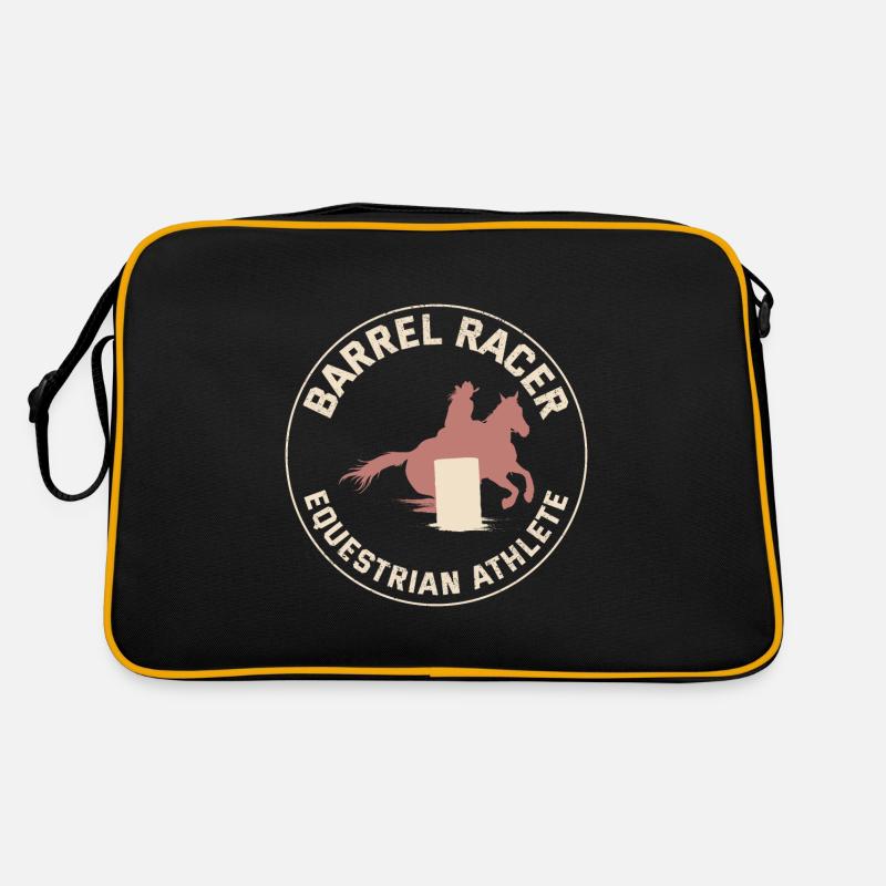 Barrel Racer Racing Équitation Course Rodeo Sac Retro