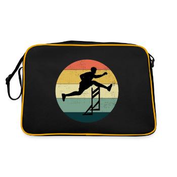 Haies Haies Hurdler Running Runner Athlètes - Sac Retro - noir/or - Dos