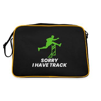 Haies Haies Hurdler Running Runner Athlètes - Sac Retro - noir/or - Dos