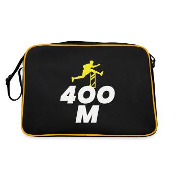 Haies Haies Hurdler Running Runner Athlètes - Sac Retro - noir/or - Dos