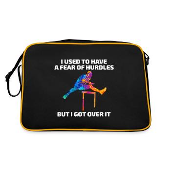 Haies Haies Hurdler Running Runner Athlètes - Sac Retro - noir/or - Dos