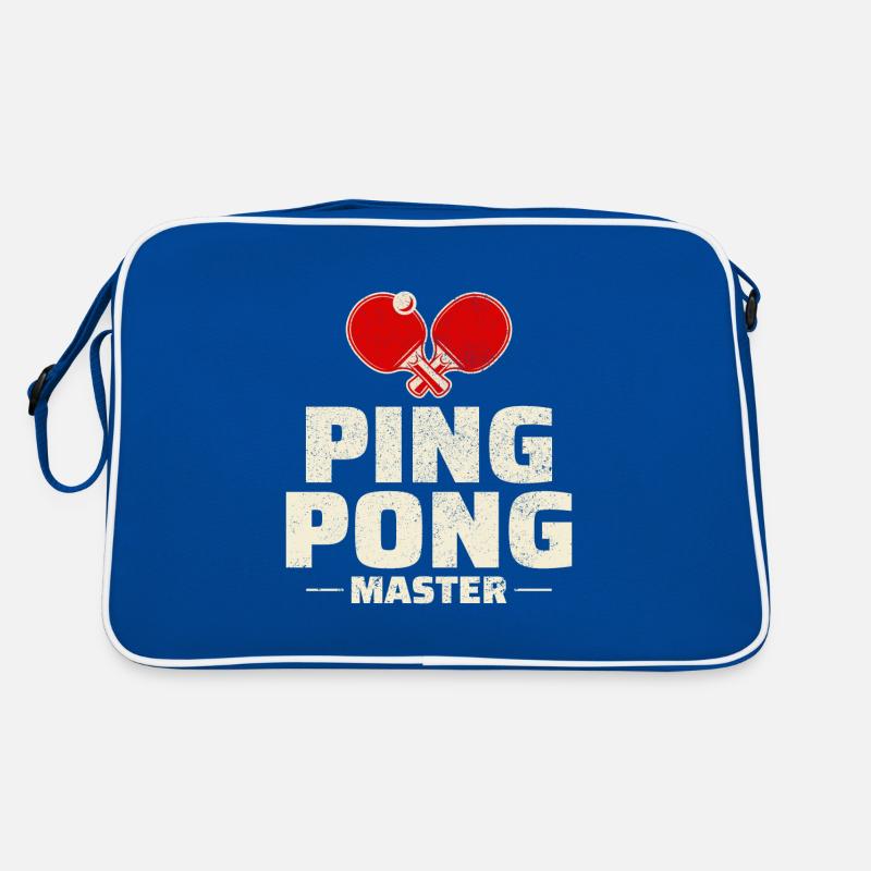 Ping Pong Master Entraîneur de Tennis de Table Paddle Player Sac Retro