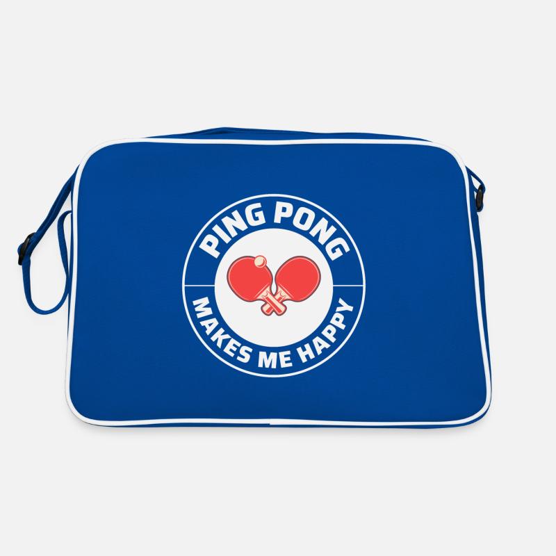 Ping Pong Master Entraîneur de Tennis de Table Paddle Player Sac Retro