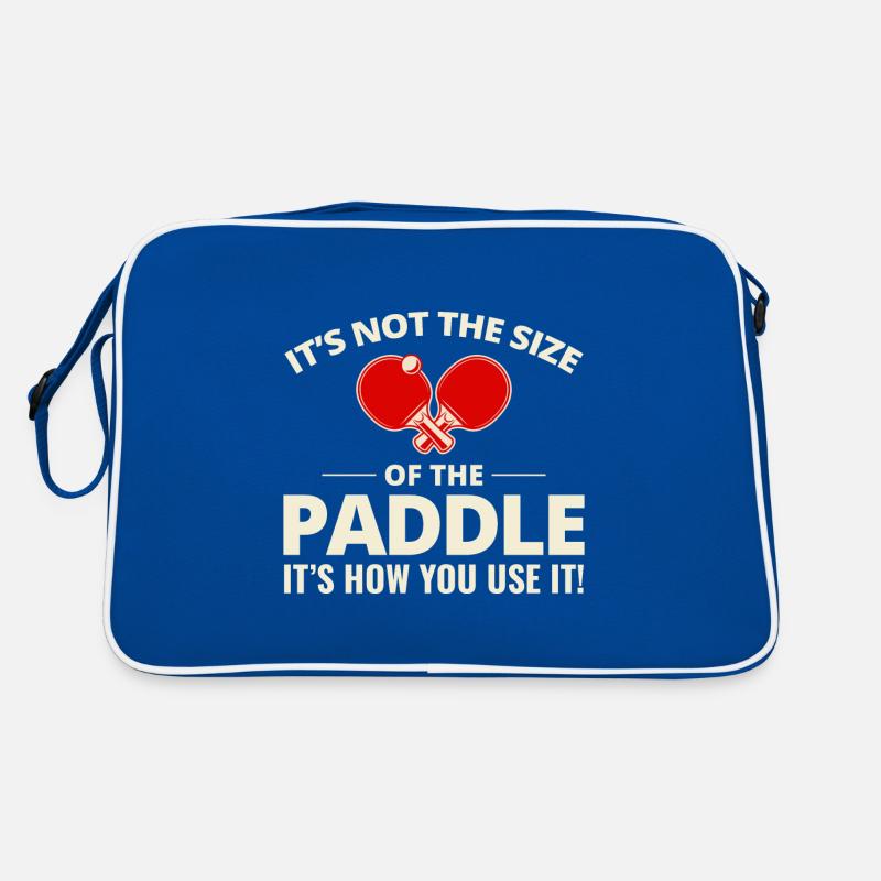 Ping Pong Master Entraîneur de Tennis de Table Paddle Player Sac Retro