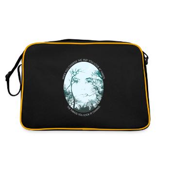 Inspiring saying Trees Philosophy Forest Quote - Retro Bag - black/gold - Back