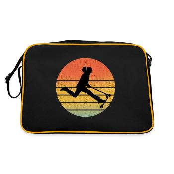 Stunt Scooter Freestyle Scootern Reiten Vintage - Retro Tasche - Schwarz/Gold - Hinten