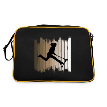 Stunt Scooter Freestyle Scootern Fahren - Retro Tasche - Schwarz/Gold - Hinten