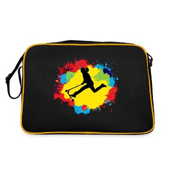 Stunt Scooter Freestyle Scootering Riding Colorful - Retro Bag - black/gold - Back