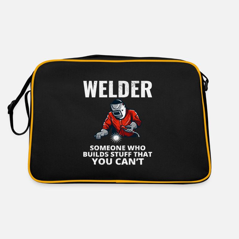 Schweißschweißer Metallbau Eisenarbeiter Retro Tasche
