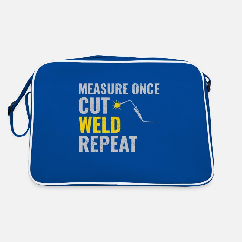 Schweißschweißer Metallbau Eisenarbeiter Retro Tasche