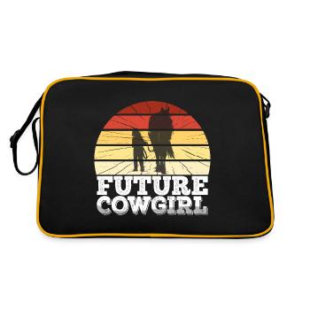 Futur cheval de lièvre de l’Ouest - Sac Retro - noir/or - Dos