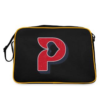 P Lettre Poker - Sac Retro - noir/or - Dos