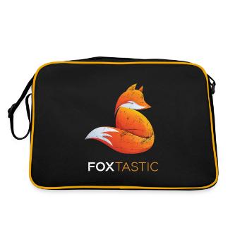 Foxtastic Fox Foxes - Retro Bag - black/gold - Back