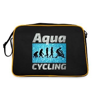 Aqua Cycling Schwimmbad Fitness Evolution - Retro Tasche - Schwarz/Gold - Hinten