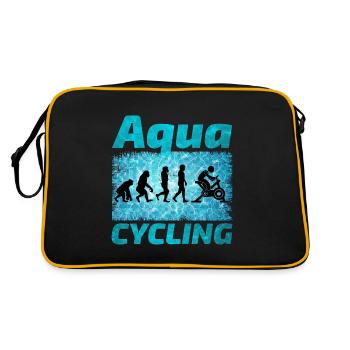 Aqua Cycling Schwimmbad Fitness Evolution - Retro Tasche - Schwarz/Gold - Hinten