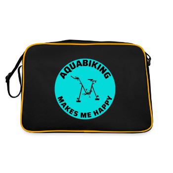 Aqua Cycling Swimming Pool Fitness Training Coach - Retro Bag - black/gold - Back