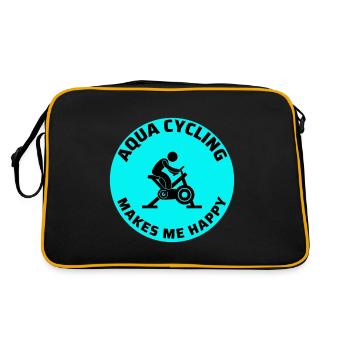 Aqua Cycling Swimming Pool Fitness Training Coach - Retro Bag - black/gold - Back