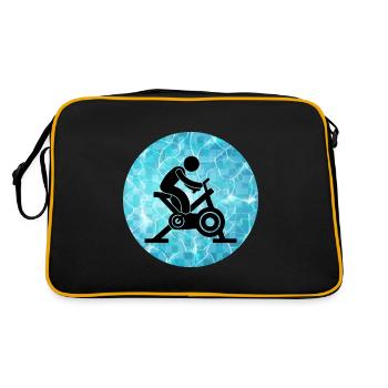 Aqua Cycling Swimming Pool Fitness Training Coach - Retro Bag - black/gold - Back
