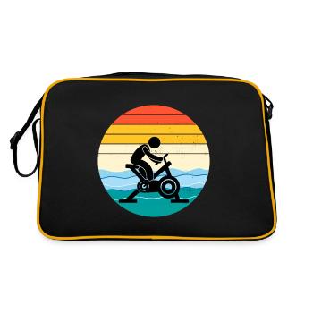 Aqua Cycling Schwimmbad Fitness Training - Retro Tasche - Schwarz/Gold - Hinten