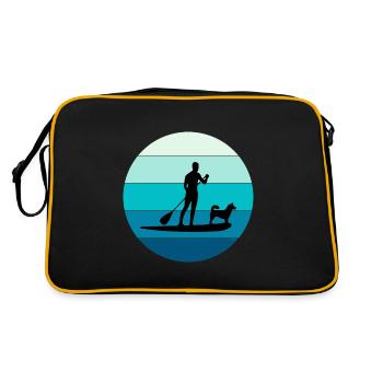 Paddleboard Paddleboard Paddle Sports nautiques Chien - Sac Retro - noir/or - Dos