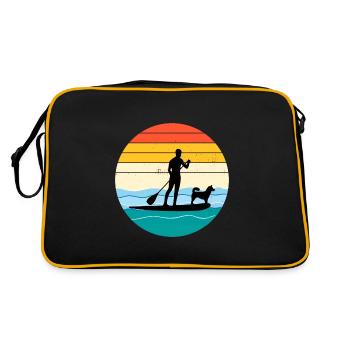 Paddleboard Paddleboard Paddle Sports nautiques Chien - Sac Retro - noir/or - Dos