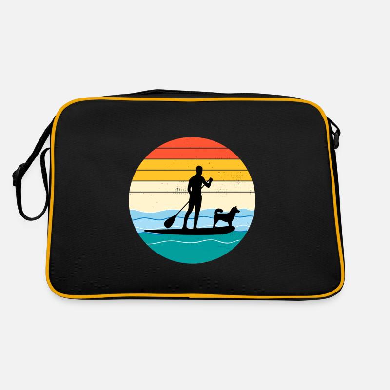 Paddleboarding Paddleboard Paddle Water sports Dog Retro Bag