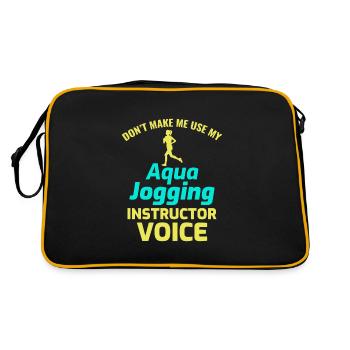 Deep Water Aqua jogging Pool Running Fitness - Retro Bag - black/gold - Back