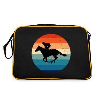 Equestrian Show Jumping Equestrian Hunting Riding - Retro Bag - black/gold - Back