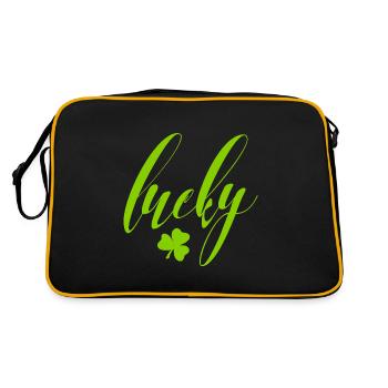 Lucky Clover Saint Patrick's Day Party - Retro Bag - black/gold - Back