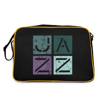 Jazz Retro - Retro Tasche - Schwarz/Gold - Hinten