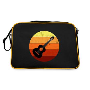 Guitariste acoustique Musicien Musicien Guitariste - Sac Retro - noir/or - Dos