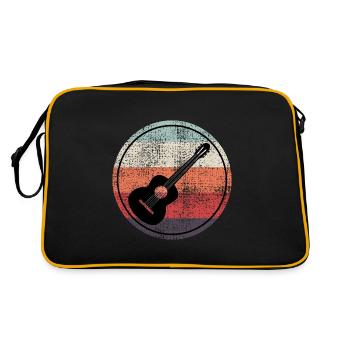 Guitariste acoustique Musicien Musicien Guitariste - Sac Retro - noir/or - Dos