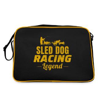 Husky Traîneau Chiens de traîneau Racing Alaskan Racers - Sac Retro - noir/or - Dos