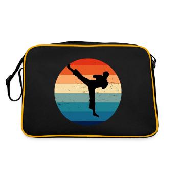 Boxe Femmes Kickboxing Hommes Kickboxing Boxe - Sac Retro - noir/or - Dos
