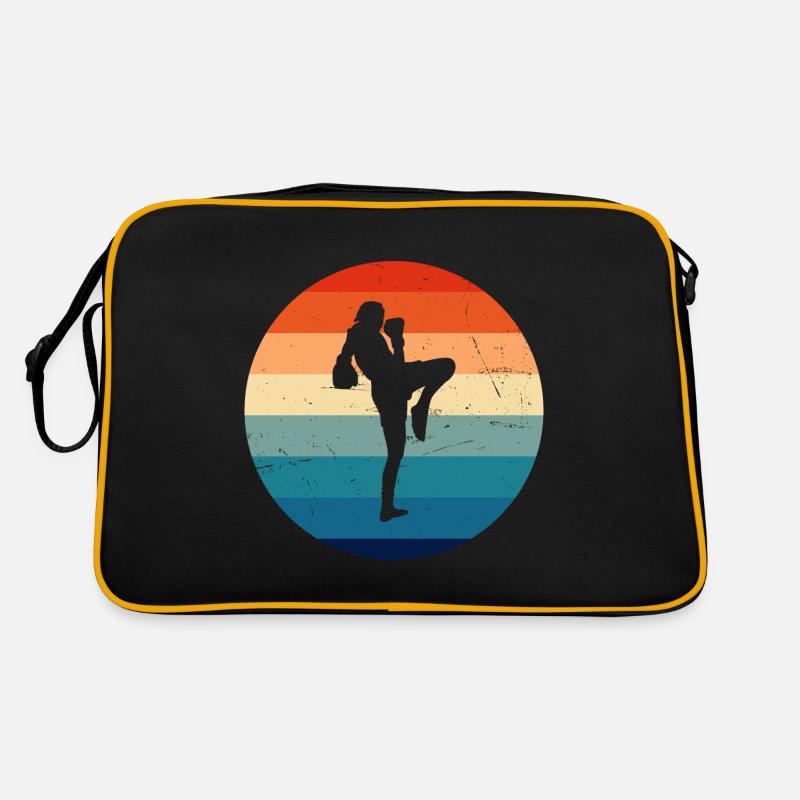 Boxe Thaï Hommes Muay Thai Boxe Thaï Boxeur Thaï Sac Retro