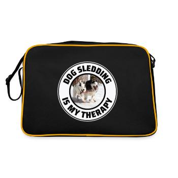 Husky Traîneau Chiens de traîneau Racing Alaskan Racers - Sac Retro - noir/or - Dos