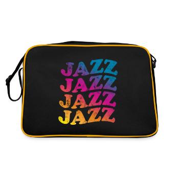 Jazz Retro - Retro Tasche - Schwarz/Gold - Hinten
