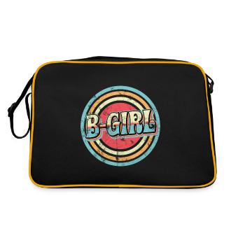 b-Fille Breakdance Fille - Sac Retro - noir/or - Dos