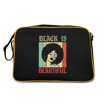 Black is Beautiful Black History Month - Retro Bag - black/gold - Back