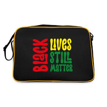 Black lives still matter - Retro Bag - black/gold - Back