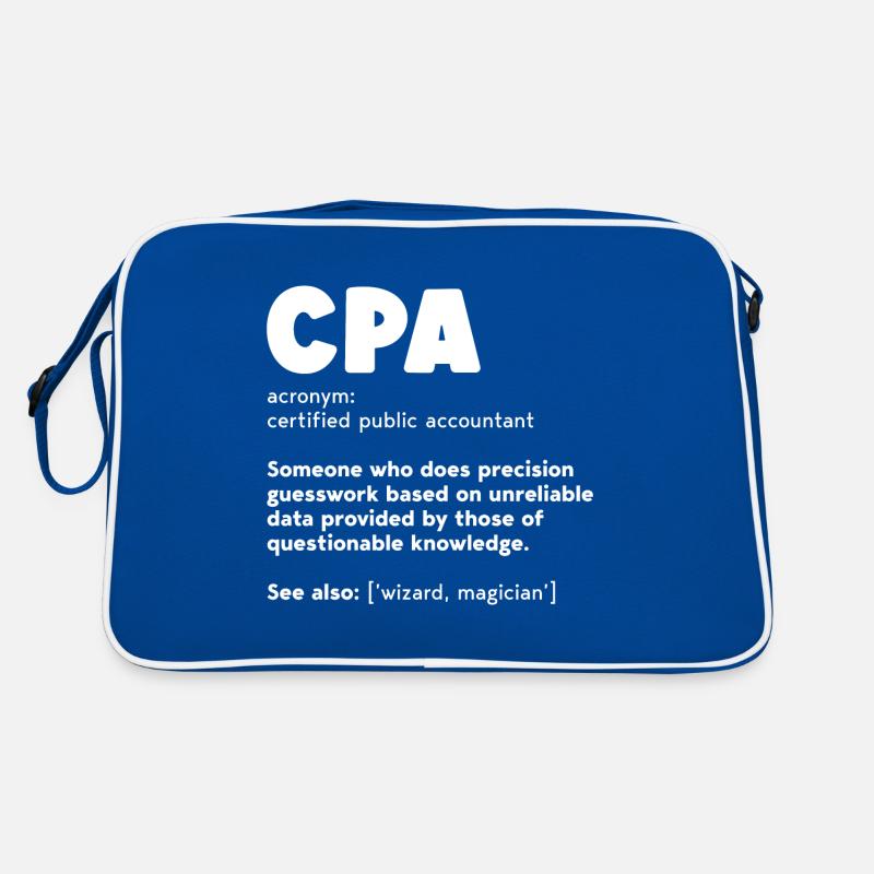 Cpa Definition - Accountant Funny Gift Retro Bag